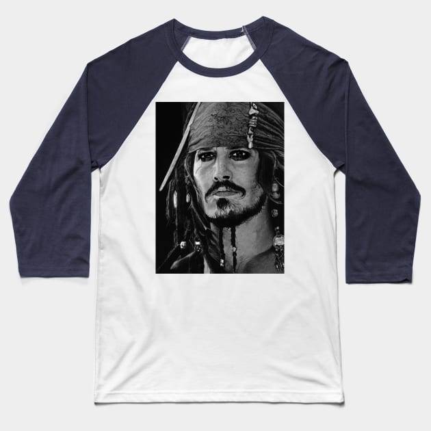 Cpt.Jack Sparrow Baseball T-Shirt by TheWay